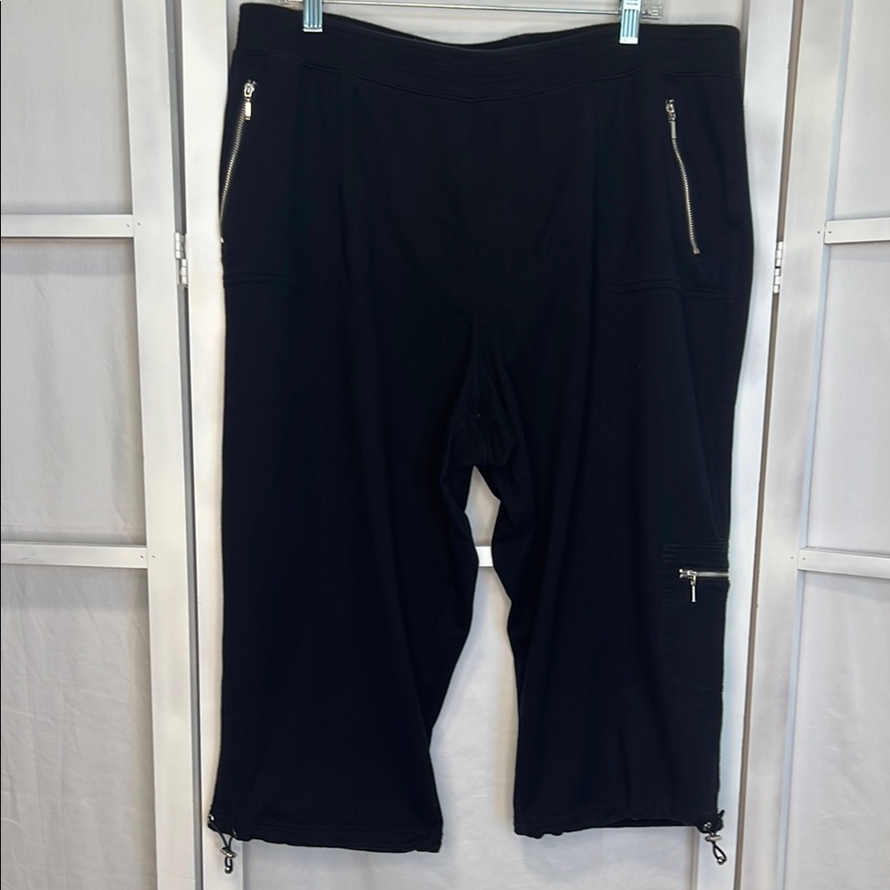 Style & Co. Black Cropped Pants women’s size 3X XXXL sport casual